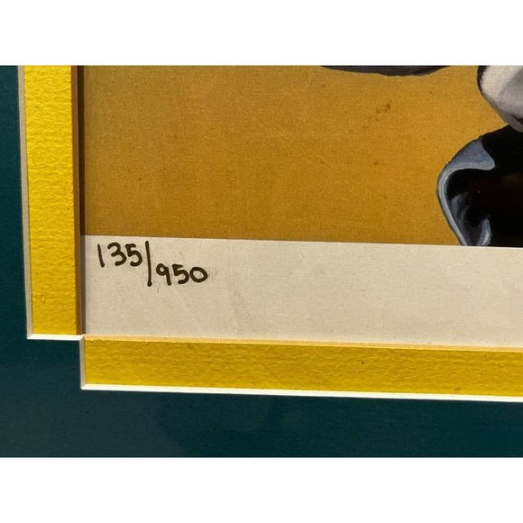 Satchel Paige Negro League HOF # 950 Art Print Framed Signed by Darryl Vlasak - Picture 5 of 11